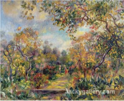 Landscape at Beaulieu c by Pierre Auguste Renoir paintings reproduction